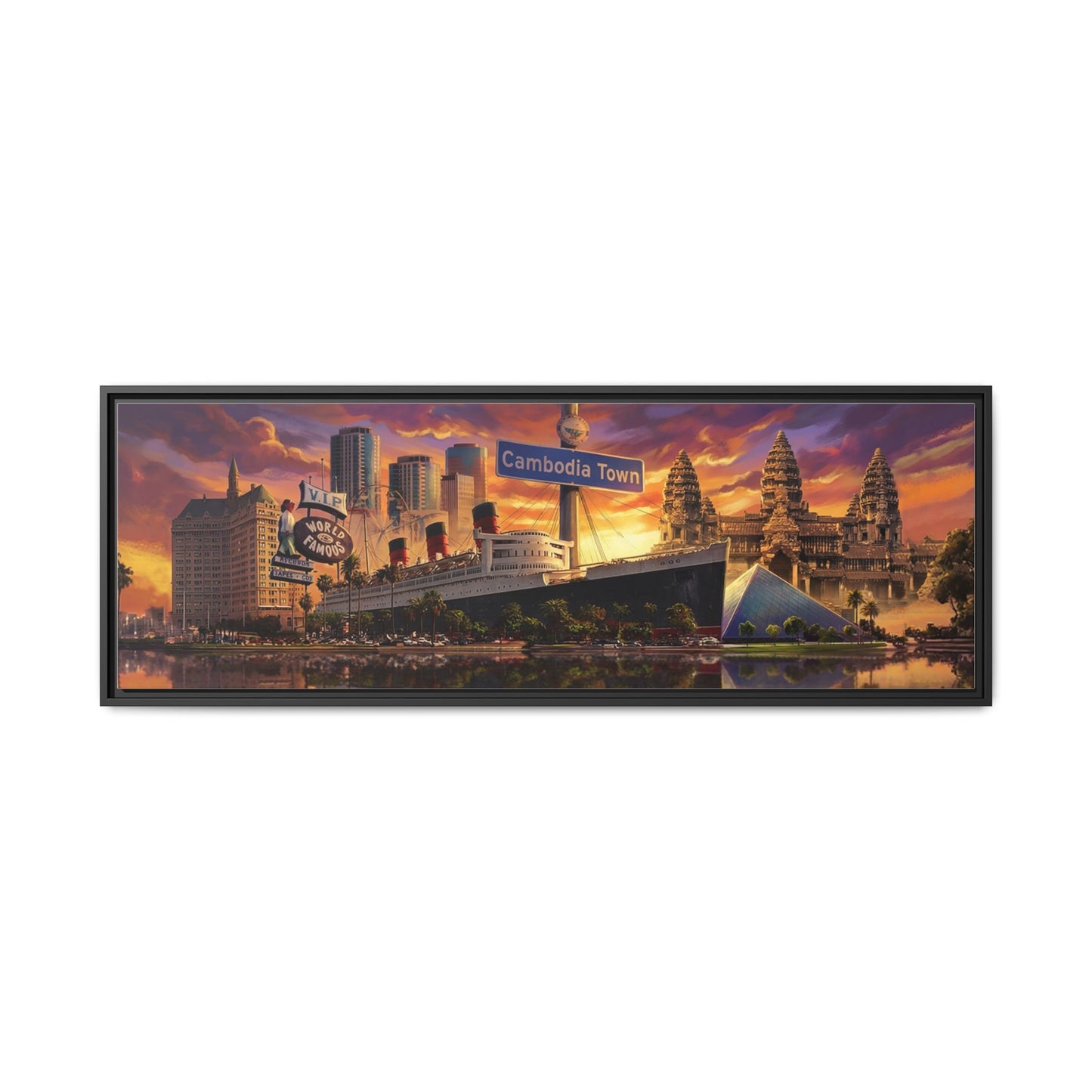 "LONG BEACH CAMBODIA TOWN" Canvas Print