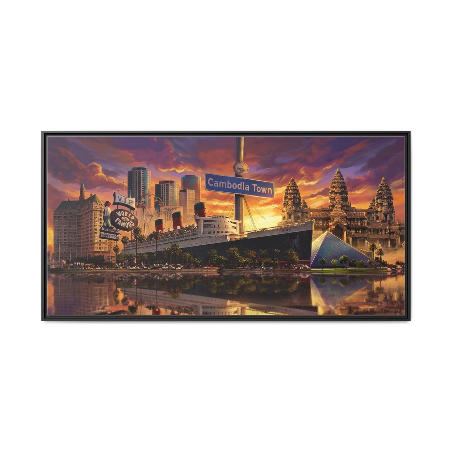 "LONG BEACH CAMBODIA TOWN" Canvas Print