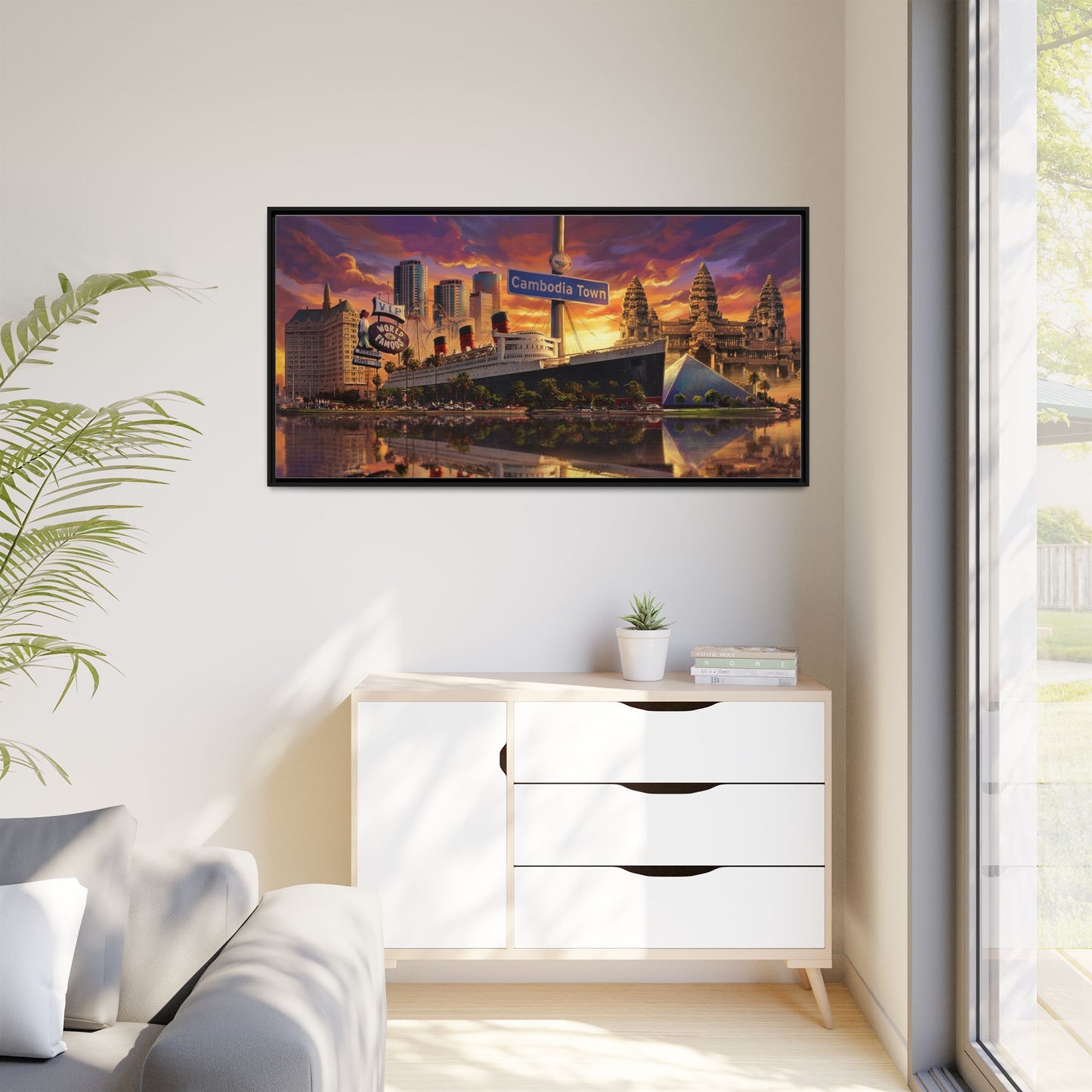 "LONG BEACH CAMBODIA TOWN" Canvas Print