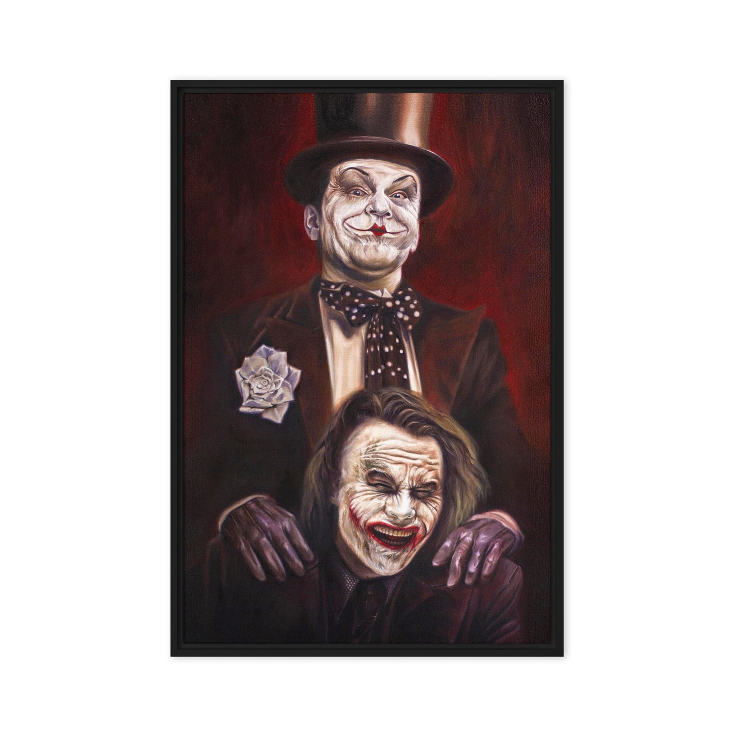 "THE JOKERS: SMILES OF REVERENCE" Canvas Prints