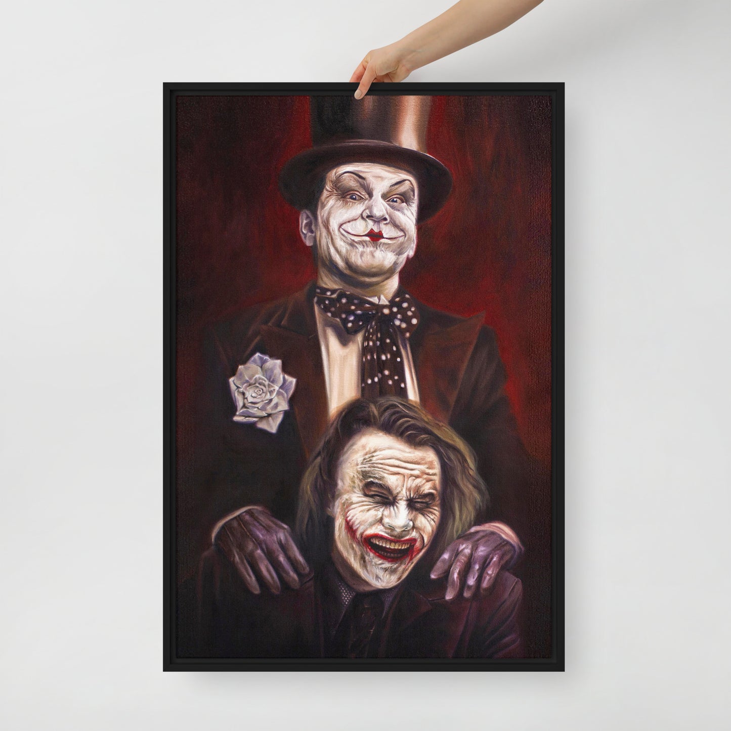 "THE JOKERS: SMILES OF REVERENCE" Canvas Prints